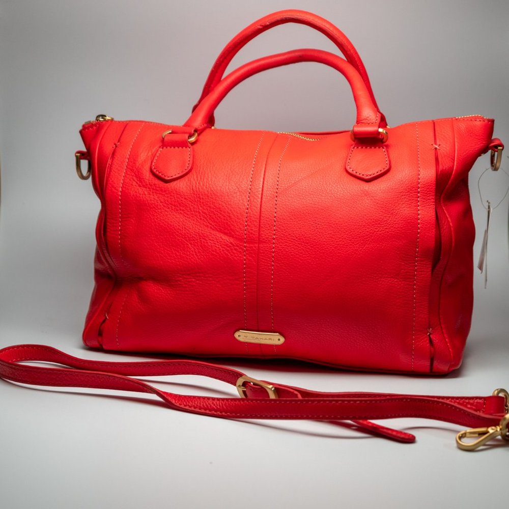 T for Tahari Mia Satchel Burnt Orange
